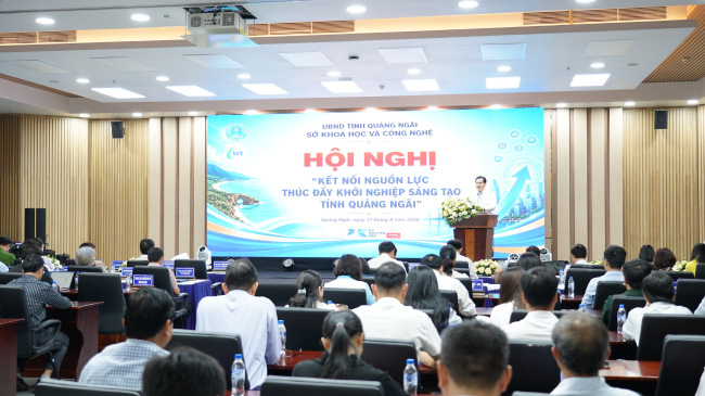 Tỉnh Quảng Ngãi tổ chức Hội nghị kết nối nguồn lực thúc đẩy khởi nghiệp sáng tạo năm 2026